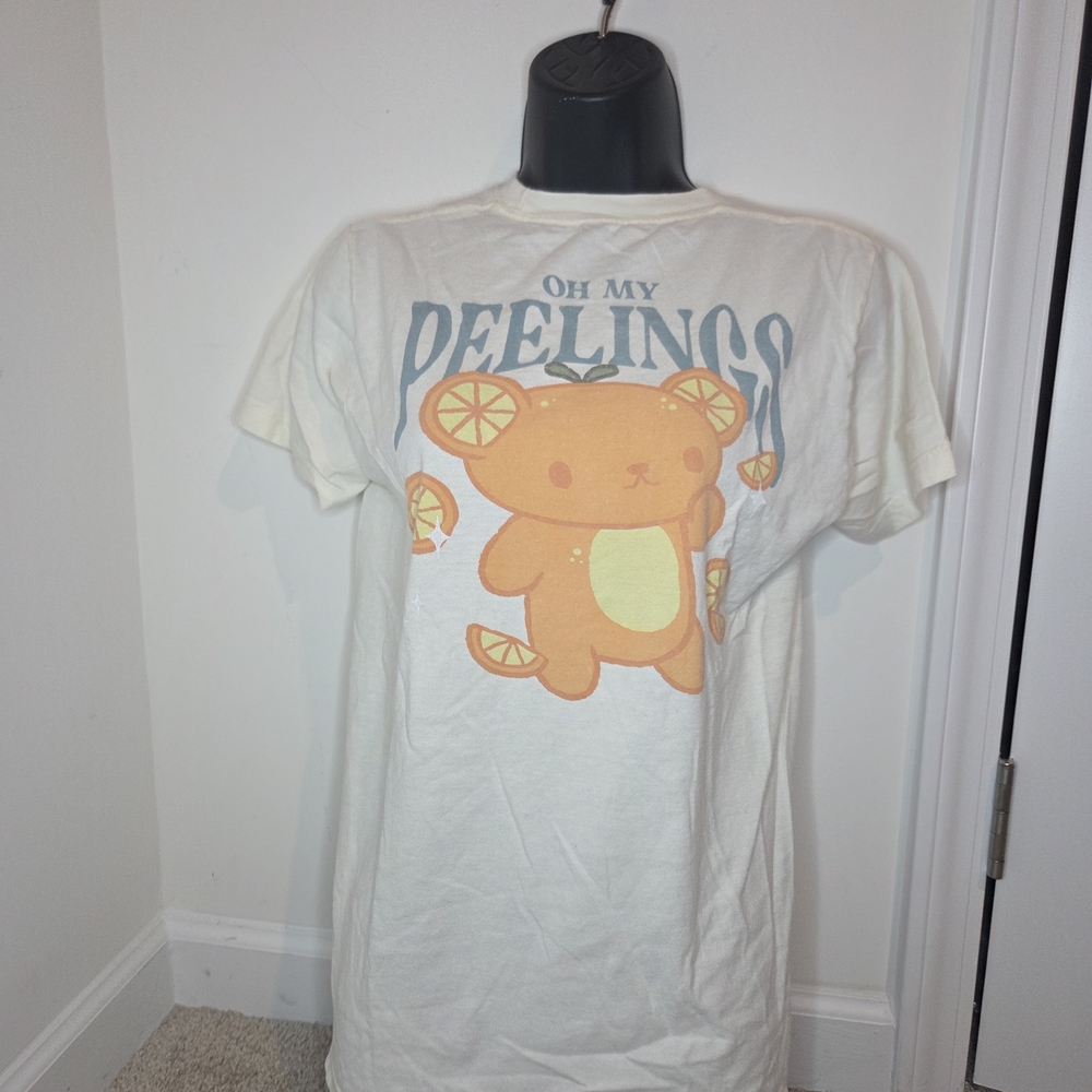 Kids Cream Bear Graphic T-Shirt